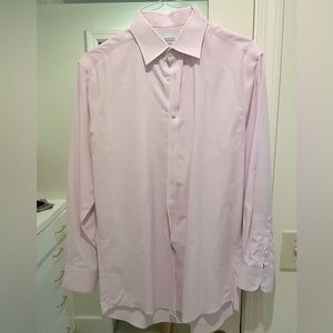 Charles Tyrwhitt baby pink dress shirt - size 15.5, 33 - extra slim fit